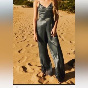 Zara Satin Effect Jumpsuit